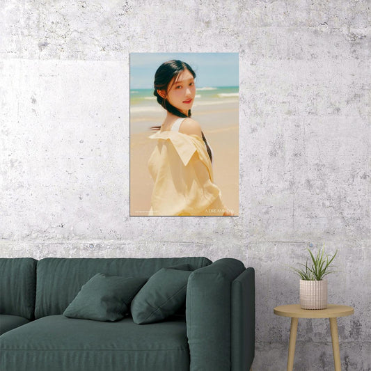 IVE LEESEO Photo Book Dreamy Day Concept K-pop Music Poster Summer Aesthetic Beach Female Korean Idol Fashion Print Trendy Girl Group Wall Art - xonomax