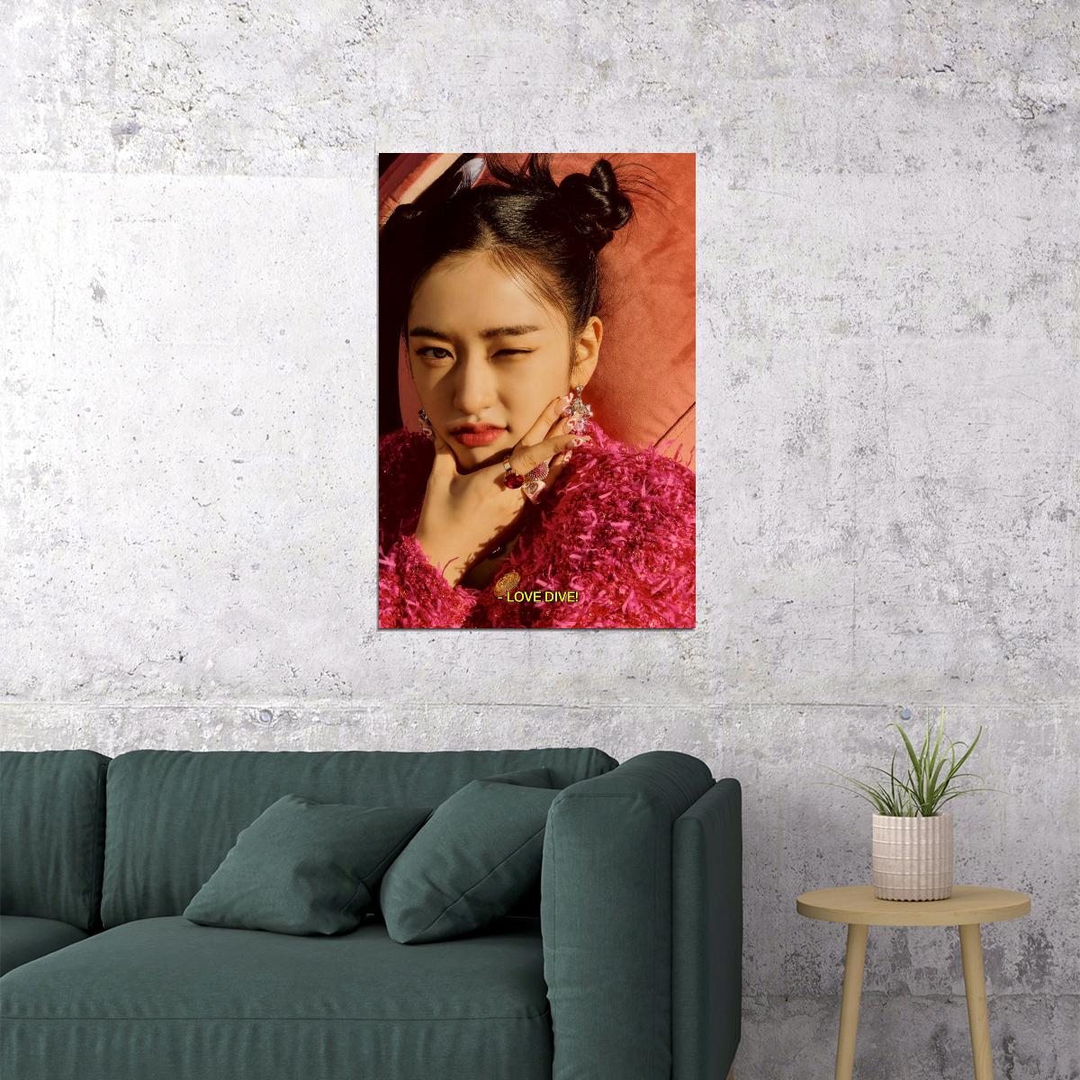 IVE Yujin LOVE DIVE Album Concept Photo Music Poster K-Pop Aesthetic K-pop Female Girl Group Korean Fashion Idol Wall Art Print