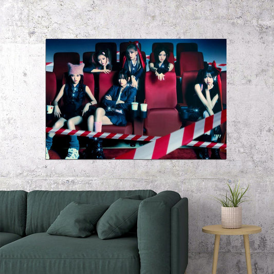 IVE Gaeul Yujin Rei Wonyoung Liz Leeseo Baddie K-pop Music Poster Retro Gaming Aesthetic Female Korean Idol Fashion Print Trendy Girl Group Wall Art - xonomax