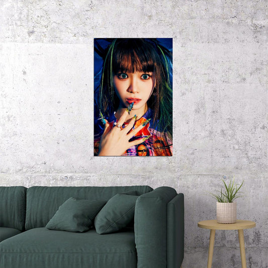 LE SSERAFIM Kim Chaewon CRAZY Album Concept Photo Music Poster K-Pop Aesthetic K-pop Female Girl Group Korean Fashion Idol Wall Art Print - xonomax