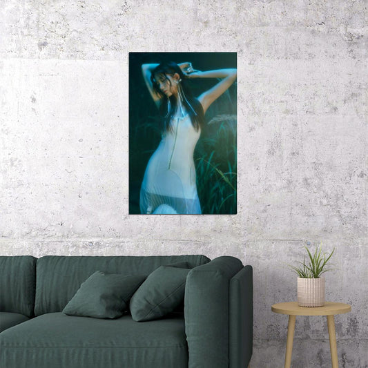 LE SSERAFIM Kazuha EASY Concept Photo K-pop Music Poster Coquette Aesthetic Female Korean Idol Balletcore Fashion Print Trendy Girl Group Wall Art - xonomax