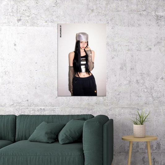 LE SSERAFIM Hong Eunchae CRAZY Album Concept Photo Music Poster K-Pop Aesthetic K-pop Female Girl Group Korean Fashion Idol Wall Art Print - xonomax