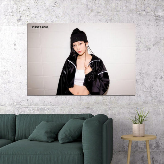 LE SSERAFIM Kazuha CRAZY Album Concept Photo Music Poster K-Pop Aesthetic K-pop Female Girl Group Korean Fashion Idol Wall Art Print - xonomax