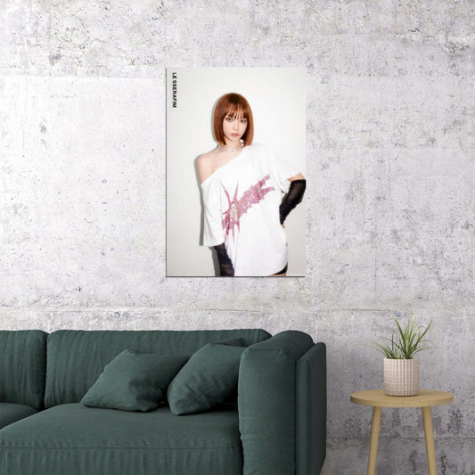 LE SSERAFIM Kim Chaewon CRAZY Album Concept Photo Music Poster K-Pop Aesthetic K-pop Female Girl Group Korean Fashion Idol Wall Art Print - xonomax