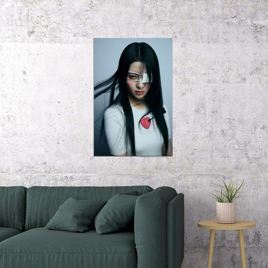 LE SSERAFIM Huh Yunjin UNFORGIVEN Concept Photo Poster K-Pop Aesthetic K-pop Female Girl Group Korean Fashion Idol Wall Art Print - xonomax