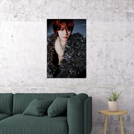 NCT 127 Yuta Kpop Boy Band Poster Fact Check MV Teaser Photo Kpop Photocard Collectible Viral Cyberpunk Fashion Photocard Style Wall Art - xonomax