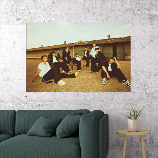 NCT 127 Kpop Boy Band Poster Poster Walk Walking Club Photo Y2K Streetwear Kpop Idol Fashion Print Trendy Kpop Photocard Style Wall Art - xonomax