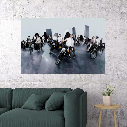 Seventeen FACE THE SUN Photo Music Poster KPop Aesthetic Kpop Male Boys Group Boy Band Trendy Photocard Style Wall Decor for Kpop Fans - xonomax