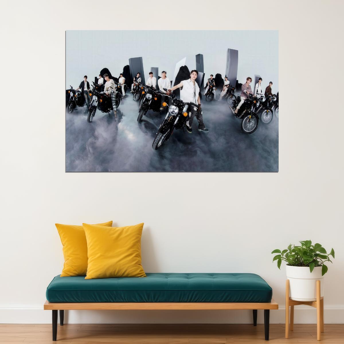 Seventeen FACE THE SUN Photo Music Poster KPop Aesthetic Kpop Male Boys Group Boy Band Trendy Photocard Style Wall Decor for Kpop Fans - xonomax