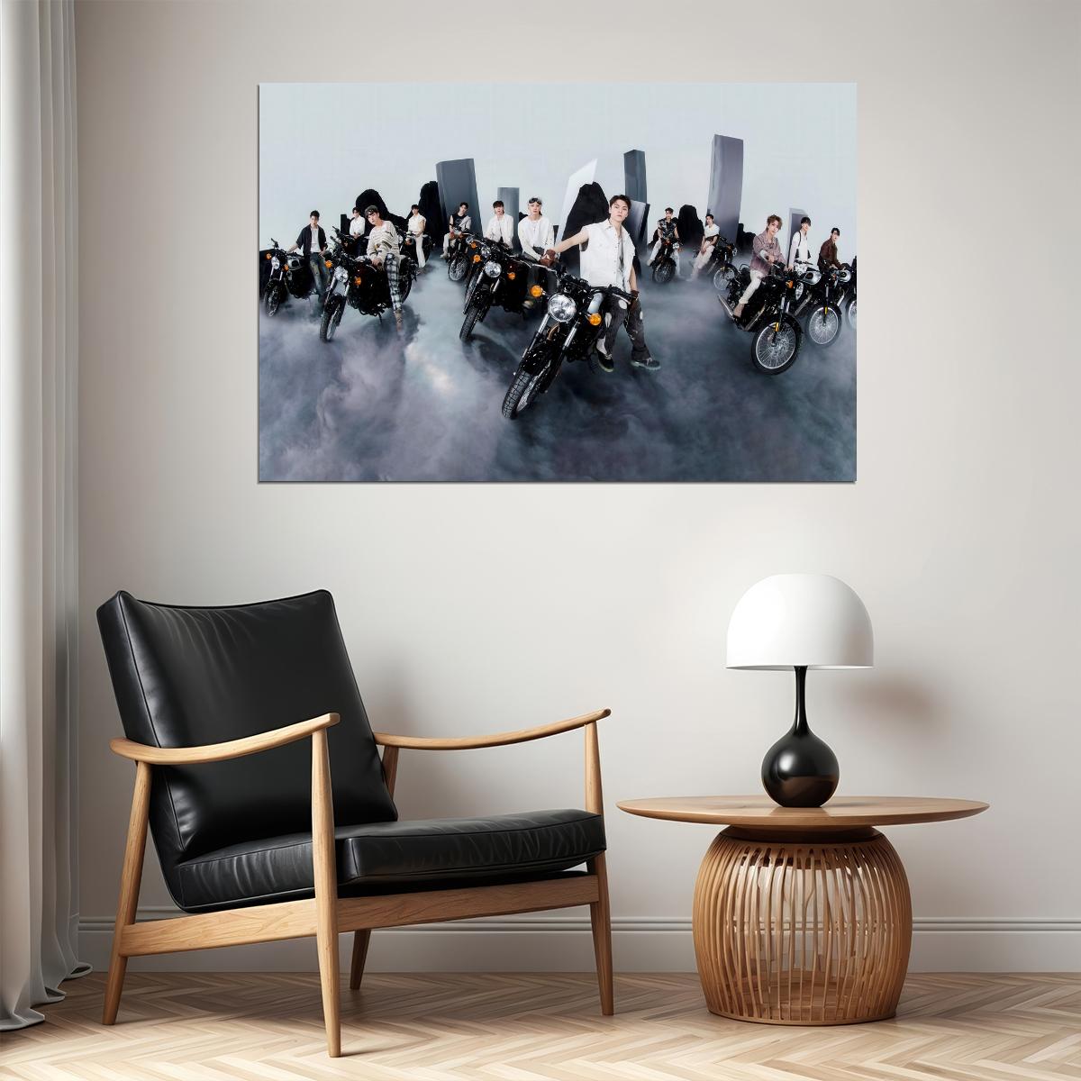 Seventeen FACE THE SUN Photo Music Poster KPop Aesthetic Kpop Male Boys Group Boy Band Trendy Photocard Style Wall Decor for Kpop Fans - xonomax