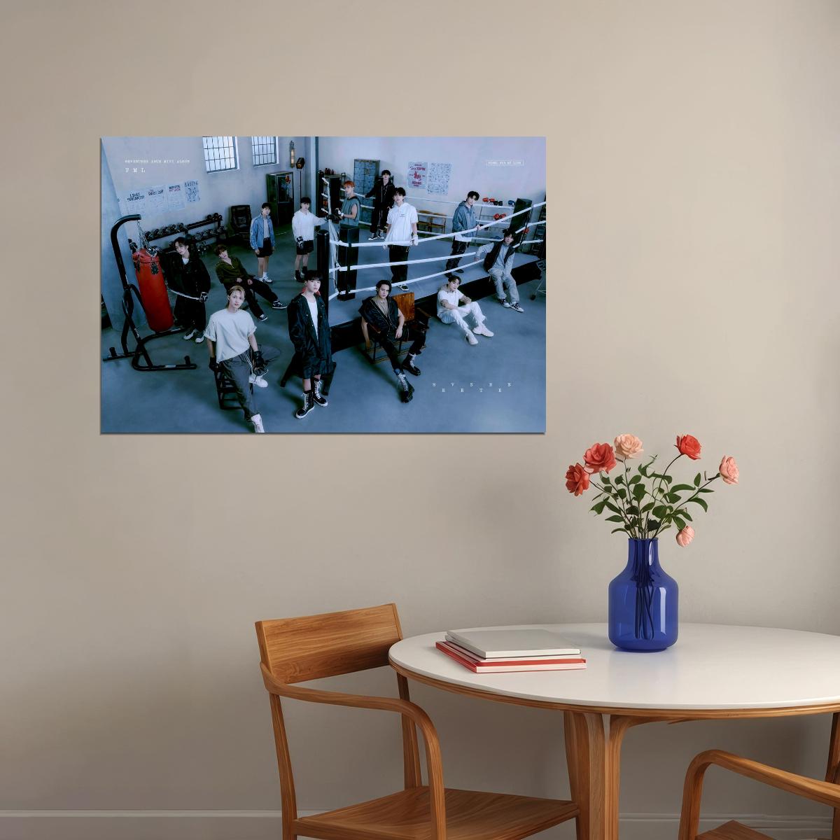 Seventeen FML Photo Music Poster KPop Aesthetic Kpop Male Boys Group Boy Band Trendy Photocard Style Wall Decor for Kpop Fans - xonomax