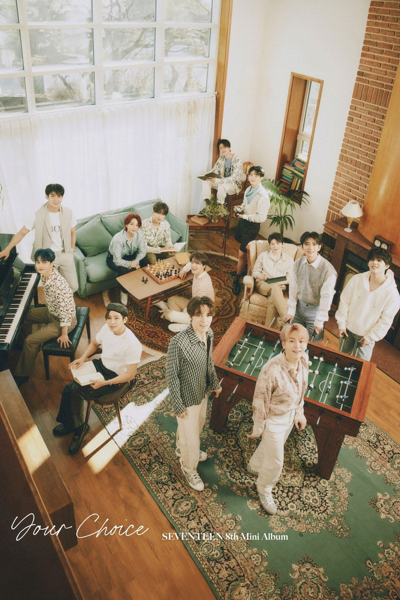 Seventeen Your Choice Photo Music Poster KPop Aesthetic Kpop Male Boys Group Boy Band Trendy Photocard Style Wall Decor for Kpop Fans - xonomax