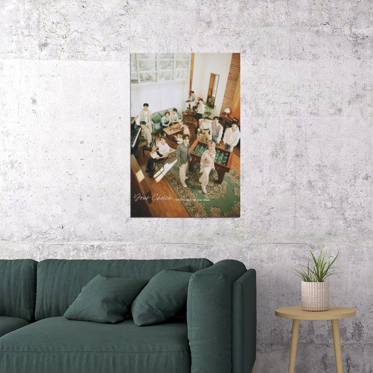 Seventeen Your Choice Photo Music Poster KPop Aesthetic Kpop Male Boys Group Boy Band Trendy Photocard Style Wall Decor for Kpop Fans - xonomax
