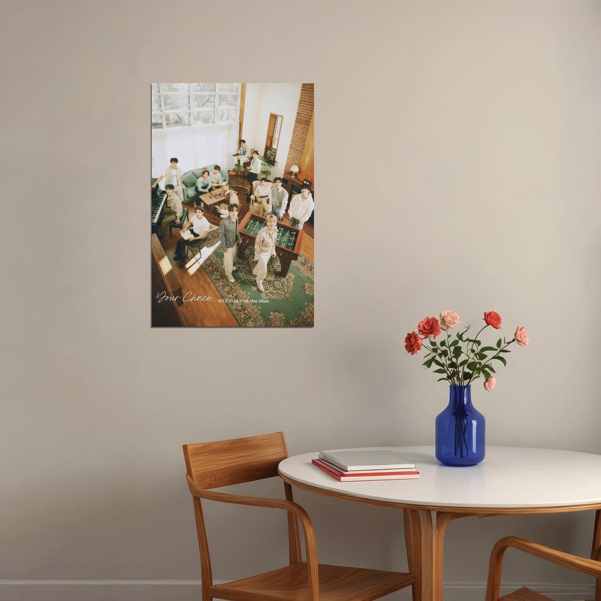 Seventeen Your Choice Photo Music Poster KPop Aesthetic Kpop Male Boys Group Boy Band Trendy Photocard Style Wall Decor for Kpop Fans - xonomax