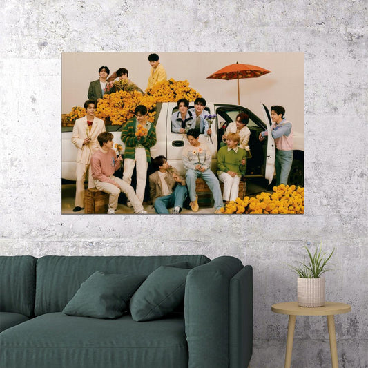 Seventeen Your Choice Photo Music Poster KPop Aesthetic Kpop Male Boys Group Boy Band Trendy Photocard Style Wall Decor for Kpop Fans - xonomax