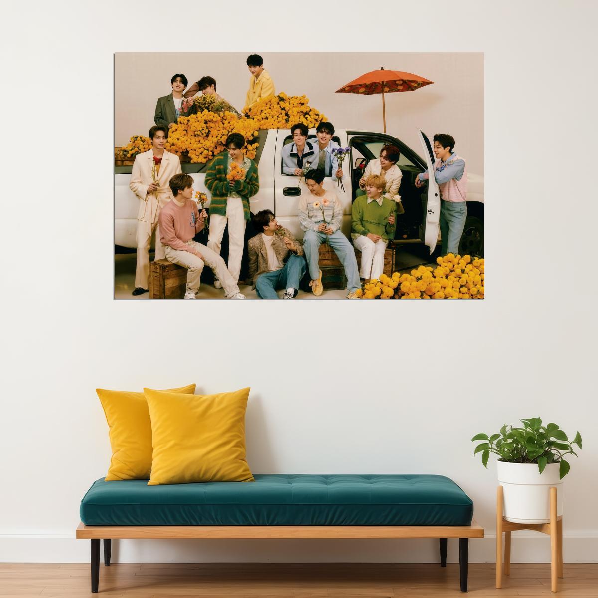 Seventeen Your Choice Photo Music Poster KPop Aesthetic Kpop Male Boys Group Boy Band Trendy Photocard Style Wall Decor for Kpop Fans - xonomax