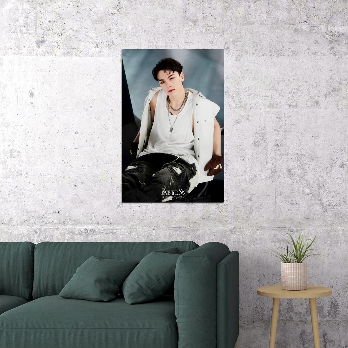 VERNON SEVENTEEN FACE THE SUN Album Concept Photo Music Poster KPop Aesthetic Kpop Male Boys Group Boy Band - xonomax