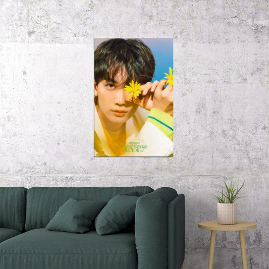 JEONGHAN Seventeen SECTOR 17 Concept Photo Music Poster KPop Aesthetic Kpop Male Boys Group Boy Band Trendy Photocard Style for Kpop Fans - xonomax