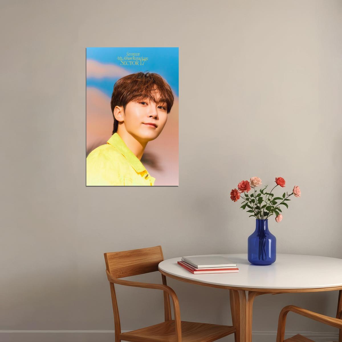 SEUNGKWAN Seventeen SECTOR 17 Concept Photo Music Poster KPop Aesthetic Kpop Male Boys Group Boy Band Trendy Photocard Style for Kpop Fans - xonomax