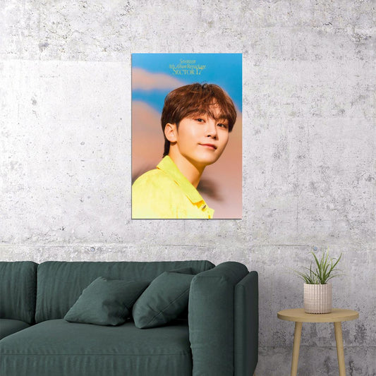 SEUNGKWAN Seventeen SECTOR 17 Concept Photo Music Poster KPop Aesthetic Kpop Male Boys Group Boy Band Trendy Photocard Style for Kpop Fans - xonomax
