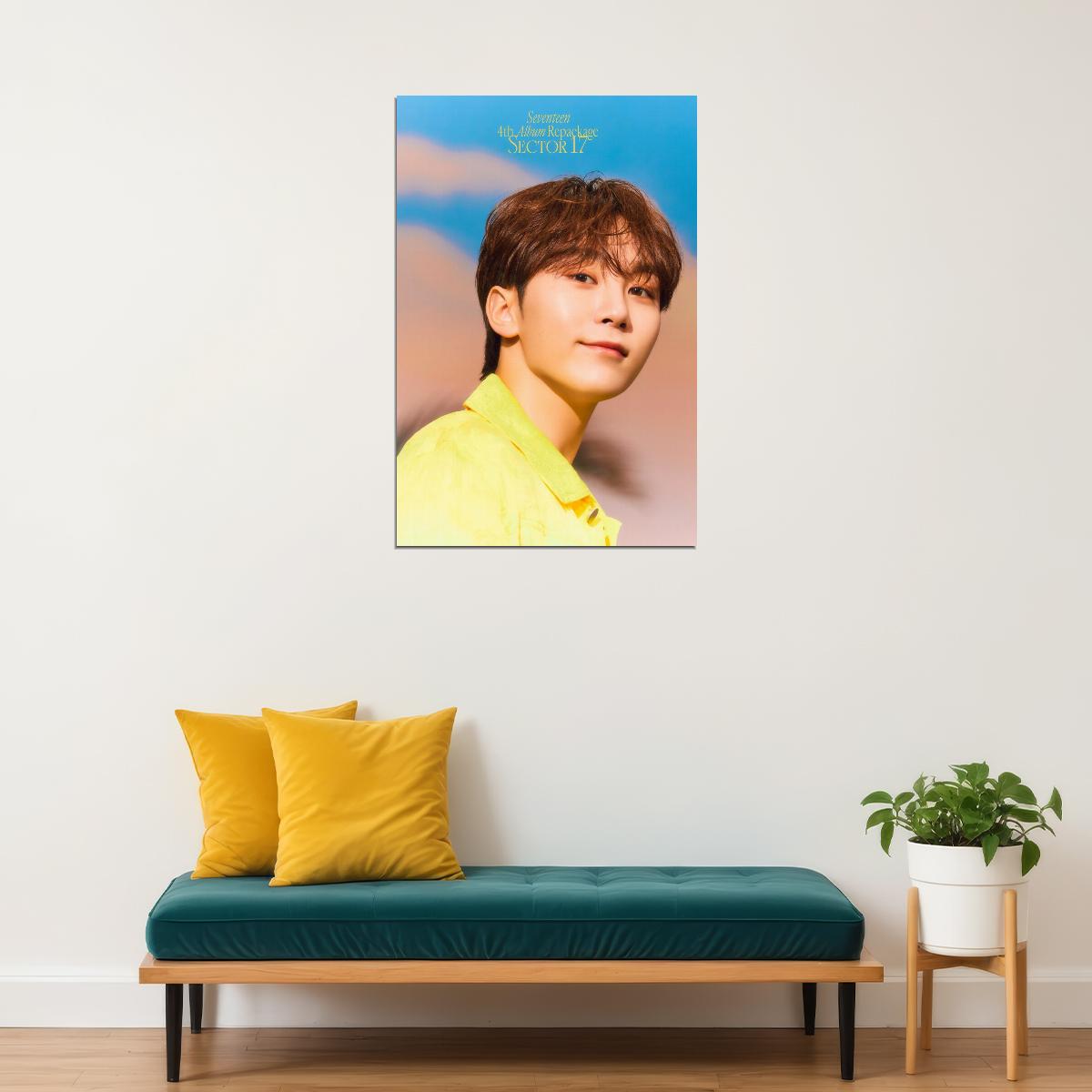 SEUNGKWAN Seventeen SECTOR 17 Concept Photo Music Poster KPop Aesthetic Kpop Male Boys Group Boy Band Trendy Photocard Style for Kpop Fans - xonomax