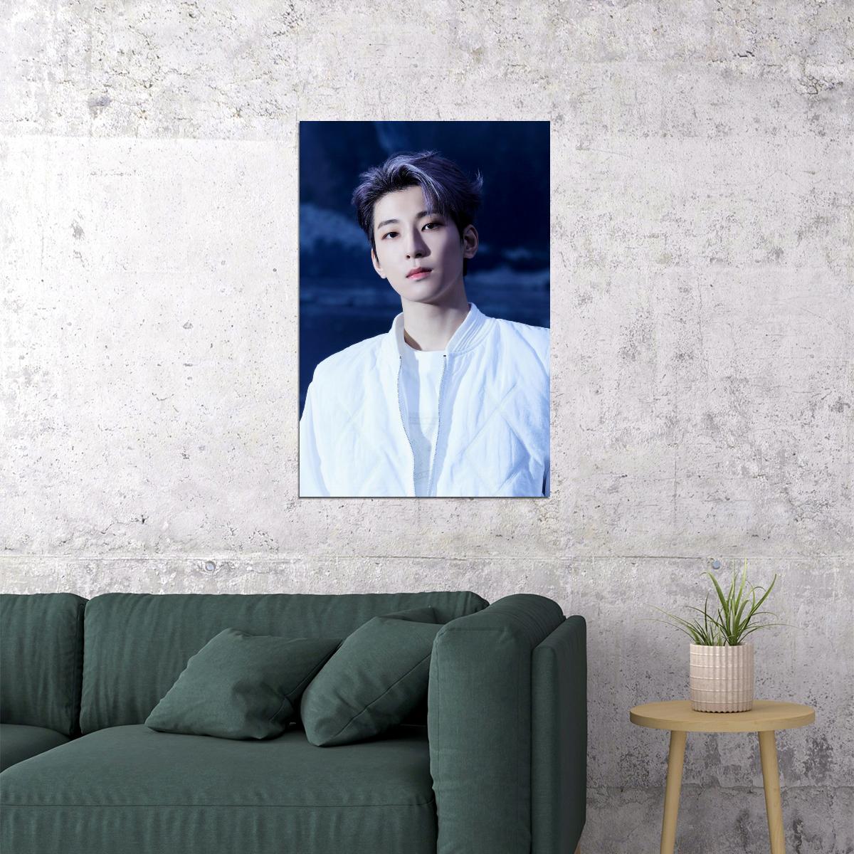WONWOO Seventeen SECTOR 17 Concept Photo Music Poster KPop Aesthetic Kpop Male Boys Group Boy Band Trendy Photocard Style for Kpop Fans - xonomax