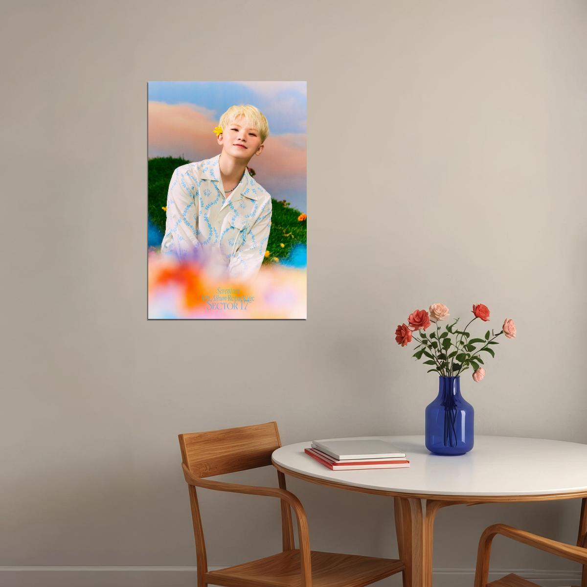WOOZI Seventeen SECTOR 17 Concept Photo Music Poster KPop Aesthetic Kpop Male Boys Group Boy Band Trendy Photocard Style for Kpop Fans - xonomax