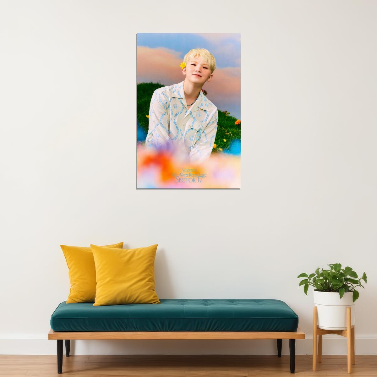 WOOZI Seventeen SECTOR 17 Concept Photo Music Poster KPop Aesthetic Kpop Male Boys Group Boy Band Trendy Photocard Style for Kpop Fans - xonomax
