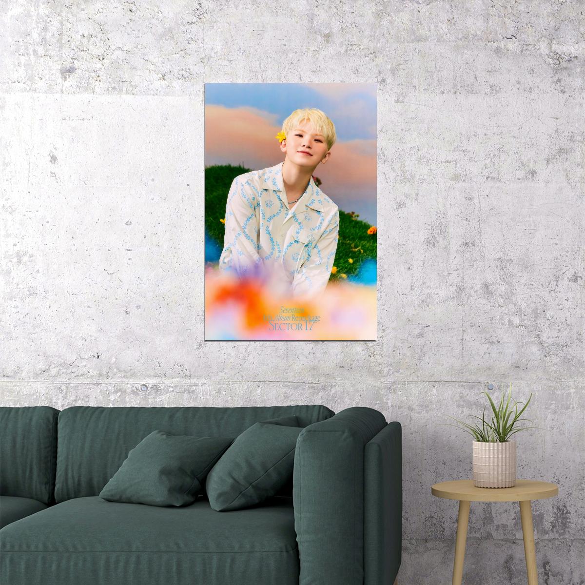 WOOZI Seventeen SECTOR 17 Concept Photo Music Poster KPop Aesthetic Kpop Male Boys Group Boy Band Trendy Photocard Style for Kpop Fans - xonomax