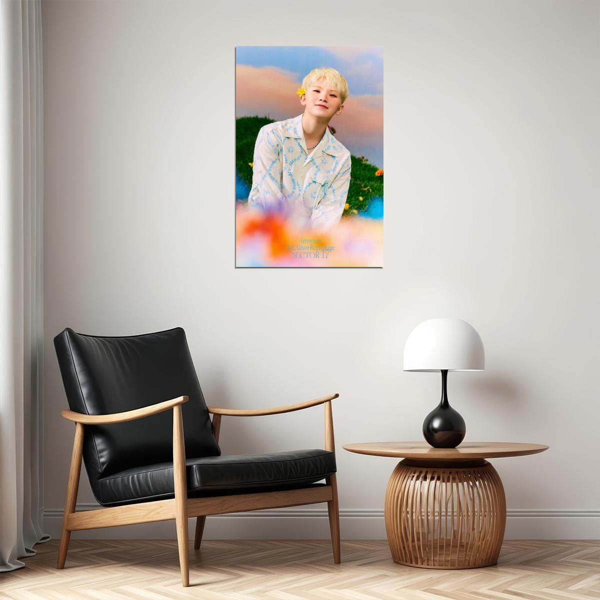 WOOZI Seventeen SECTOR 17 Concept Photo Music Poster KPop Aesthetic Kpop Male Boys Group Boy Band Trendy Photocard Style for Kpop Fans - xonomax