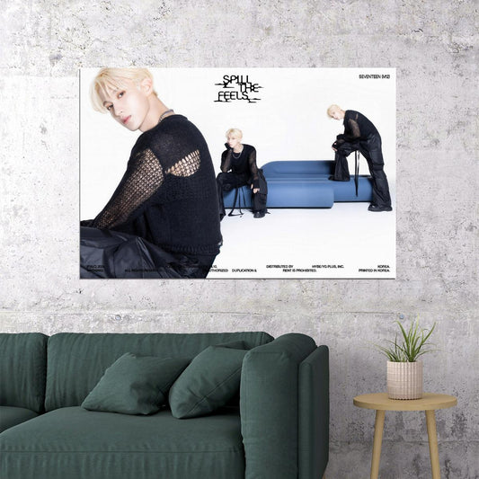 SEVENTEEN DK SPILL THE FEELS Album Concept Photo Music Poster KPop Aesthetic Kpop Male Boys Group Boy Band - xonomax