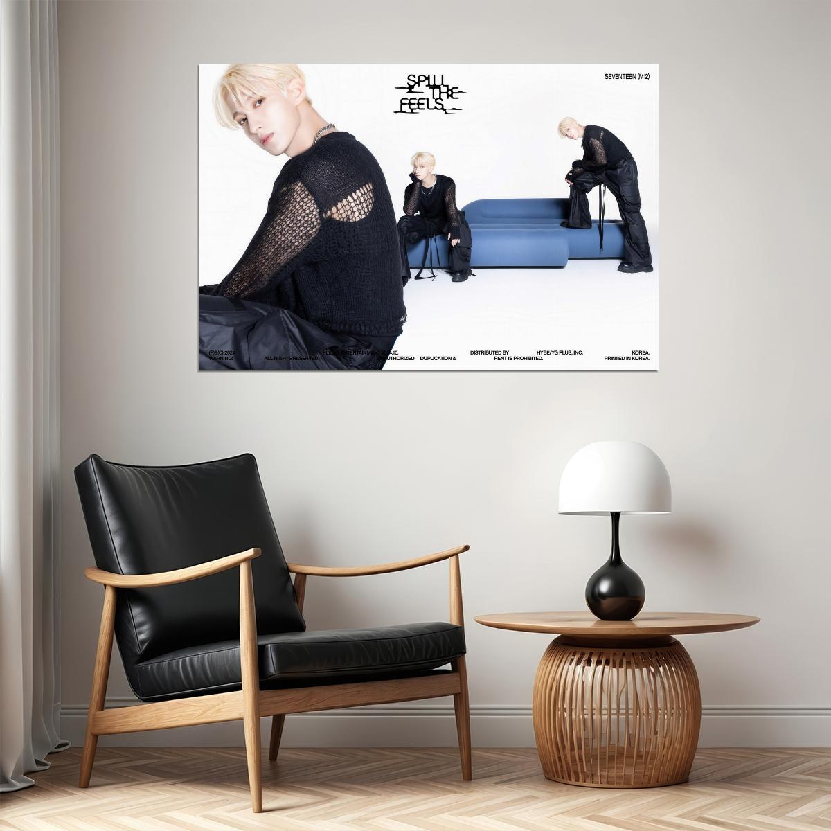 SEVENTEEN DK SPILL THE FEELS Album Concept Photo Music Poster KPop Aesthetic Kpop Male Boys Group Boy Band - xonomax