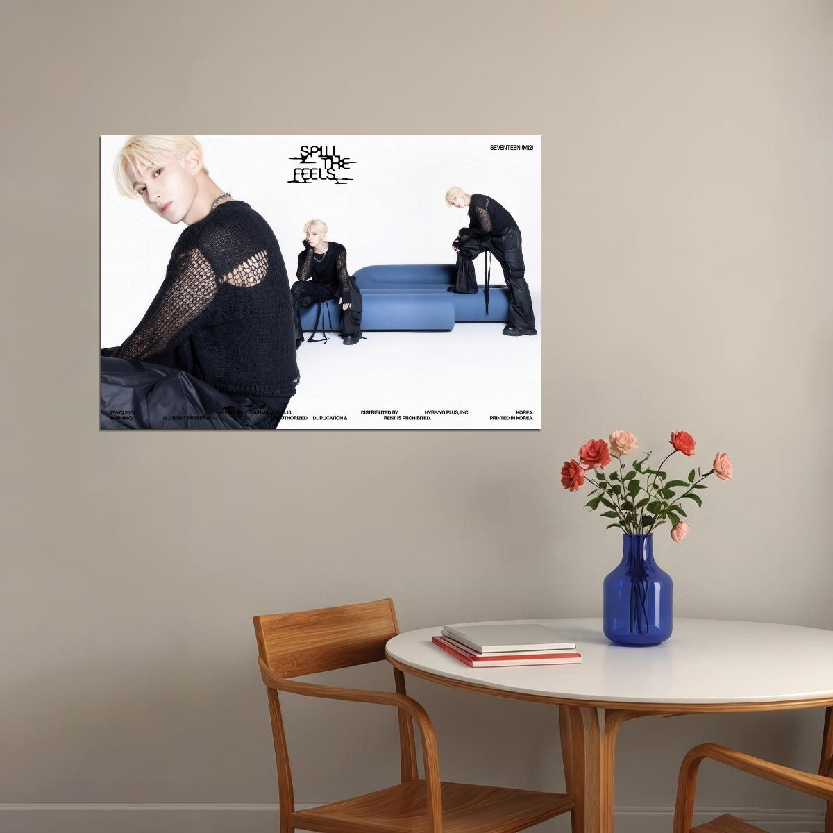 SEVENTEEN DK SPILL THE FEELS Album Concept Photo Music Poster KPop Aesthetic Kpop Male Boys Group Boy Band - xonomax