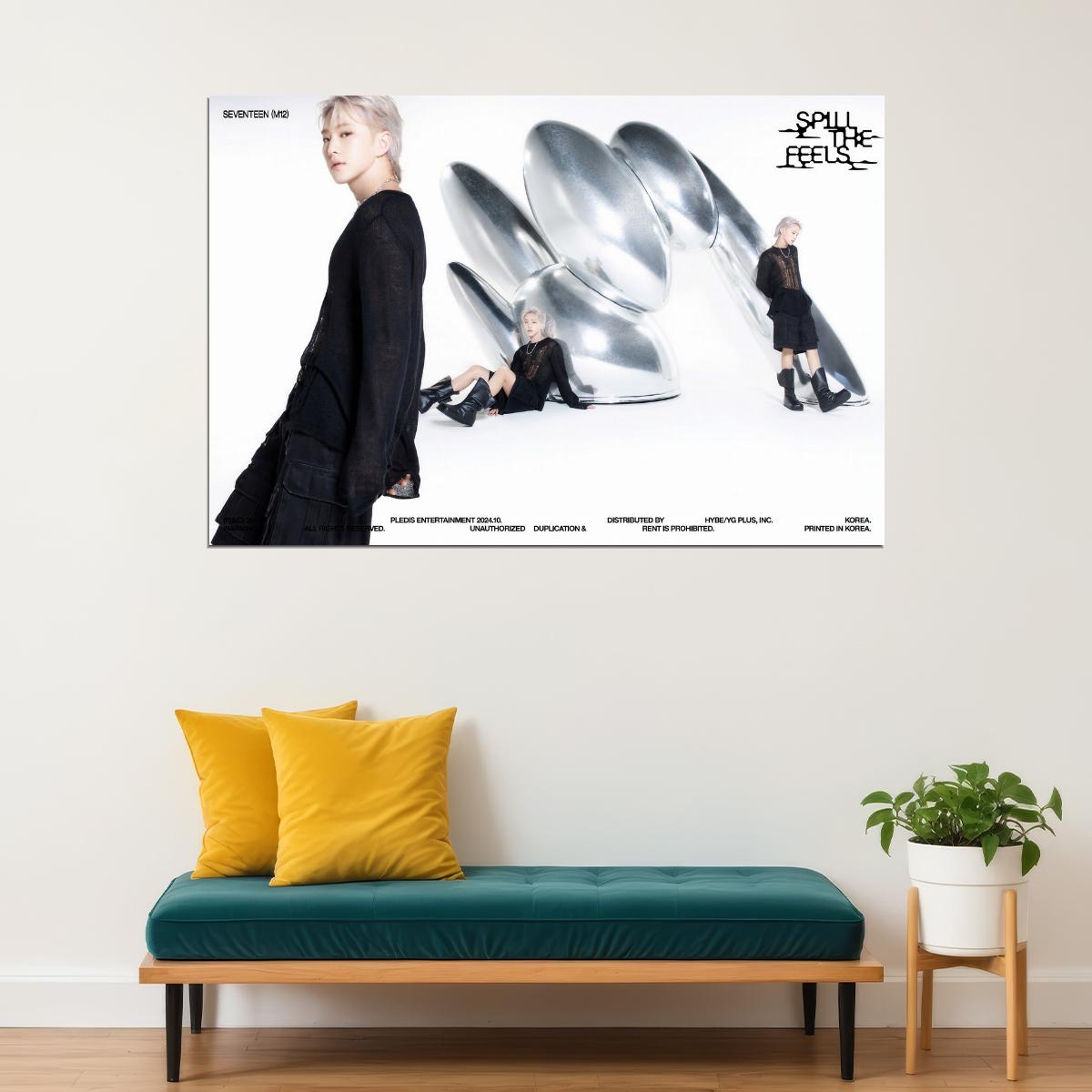 SEVENTEEN Hoshi SPILL THE FEELS Album Concept Photo Music Poster KPop Aesthetic Kpop Male Boys Group Boy Band - xonomax