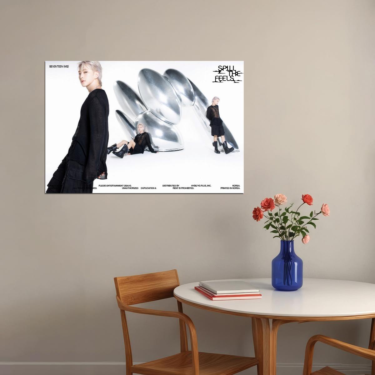 SEVENTEEN Hoshi SPILL THE FEELS Album Concept Photo Music Poster KPop Aesthetic Kpop Male Boys Group Boy Band - xonomax