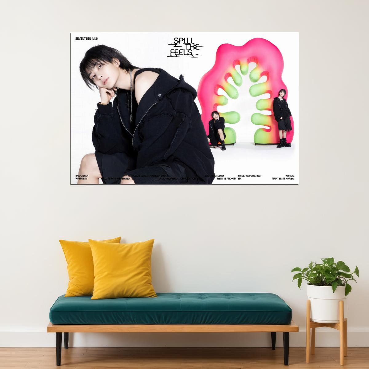 SEVENTEEN Jeonghan SPILL THE FEELS Album Concept Photo Music Poster KPop Aesthetic Kpop Male Boys Group Boy Band - xonomax