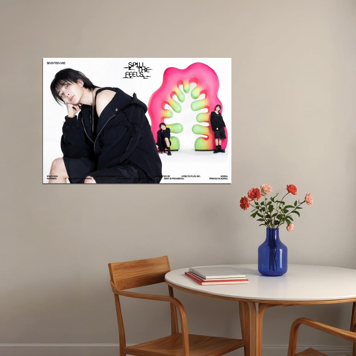 SEVENTEEN Jeonghan SPILL THE FEELS Album Concept Photo Music Poster KPop Aesthetic Kpop Male Boys Group Boy Band - xonomax