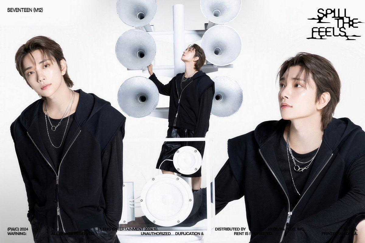 SEVENTEEN Joshua SPILL THE FEELS Album Concept Photo Music Poster KPop Aesthetic Kpop Male Boys Group Boy Band - xonomax