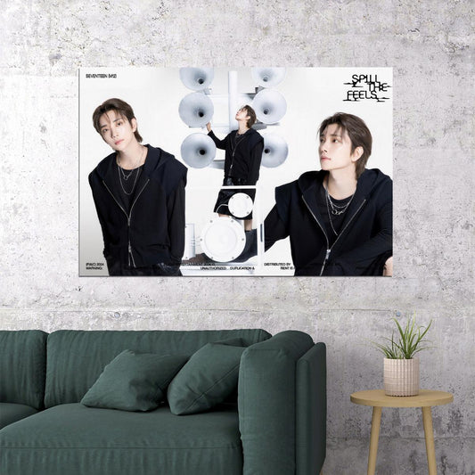 SEVENTEEN Joshua SPILL THE FEELS Album Concept Photo Music Poster KPop Aesthetic Kpop Male Boys Group Boy Band - xonomax