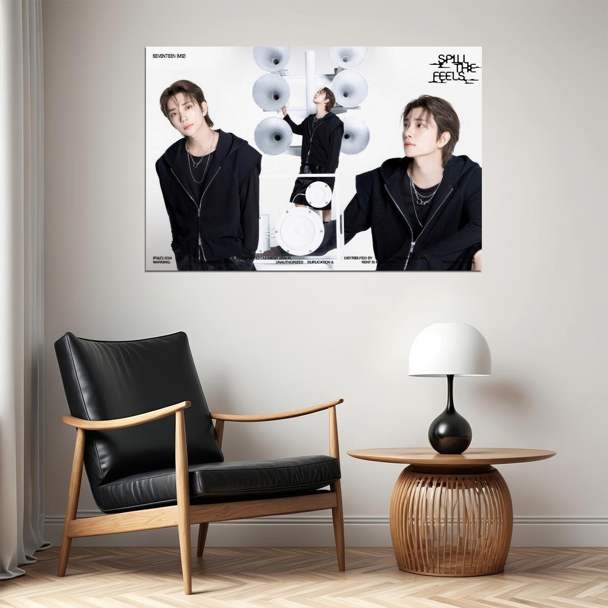 SEVENTEEN Joshua SPILL THE FEELS Album Concept Photo Music Poster KPop Aesthetic Kpop Male Boys Group Boy Band - xonomax