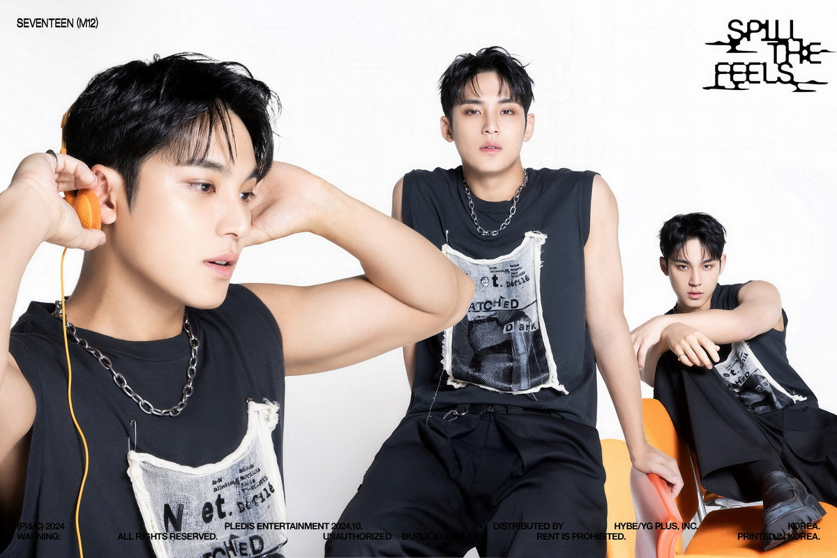 SEVENTEEN Mingyu SPILL THE FEELS Album Concept Photo Music Poster KPop Aesthetic Kpop Male Boys Group Boy Band - xonomax