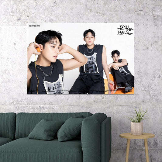SEVENTEEN Mingyu SPILL THE FEELS Album Concept Photo Music Poster KPop Aesthetic Kpop Male Boys Group Boy Band - xonomax