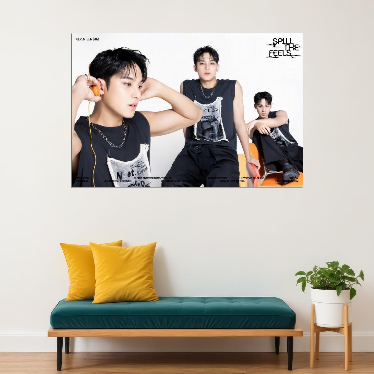 SEVENTEEN Mingyu SPILL THE FEELS Album Concept Photo Music Poster KPop Aesthetic Kpop Male Boys Group Boy Band - xonomax