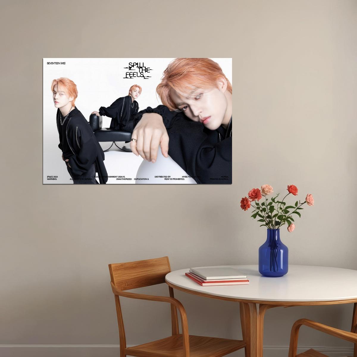 SEVENTEEN S.Coups SPILL THE FEELS Album Concept Photo Music Poster KPop Aesthetic Kpop Male Boys Group Boy Band - xonomax