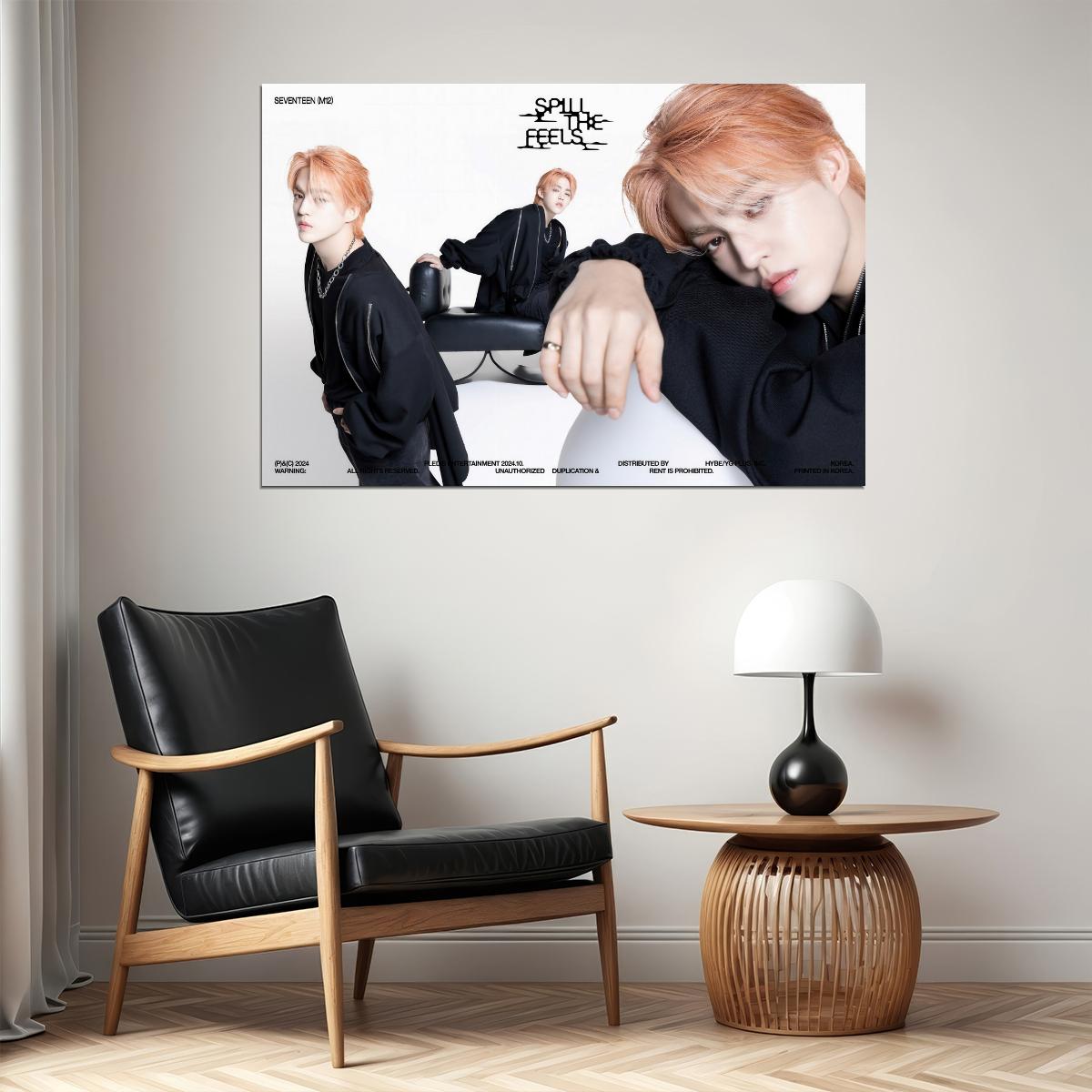 SEVENTEEN S.Coups SPILL THE FEELS Album Concept Photo Music Poster KPop Aesthetic Kpop Male Boys Group Boy Band - xonomax