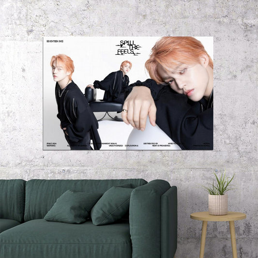 SEVENTEEN S.Coups SPILL THE FEELS Album Concept Photo Music Poster KPop Aesthetic Kpop Male Boys Group Boy Band - xonomax