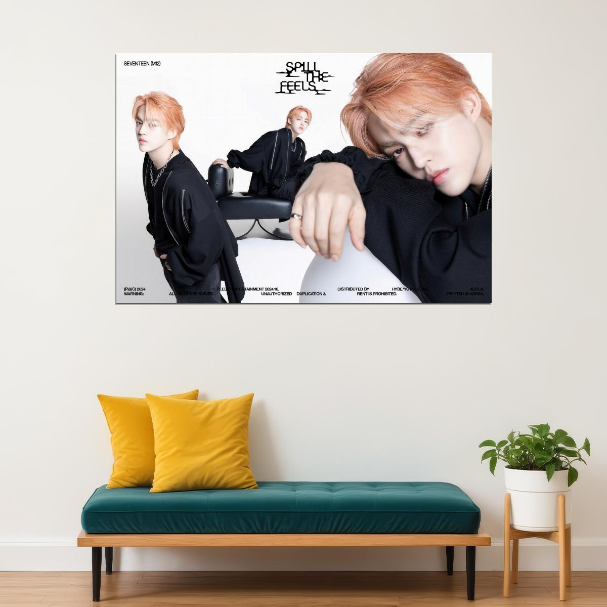 SEVENTEEN S.Coups SPILL THE FEELS Album Concept Photo Music Poster KPop Aesthetic Kpop Male Boys Group Boy Band - xonomax