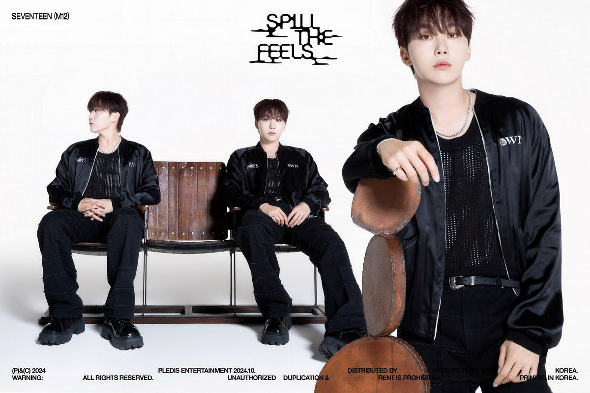 SEVENTEEN Seungkwan SPILL THE FEELS Album Concept Photo Music Poster KPop Aesthetic Kpop Male Boys Group Boy Band - xonomax