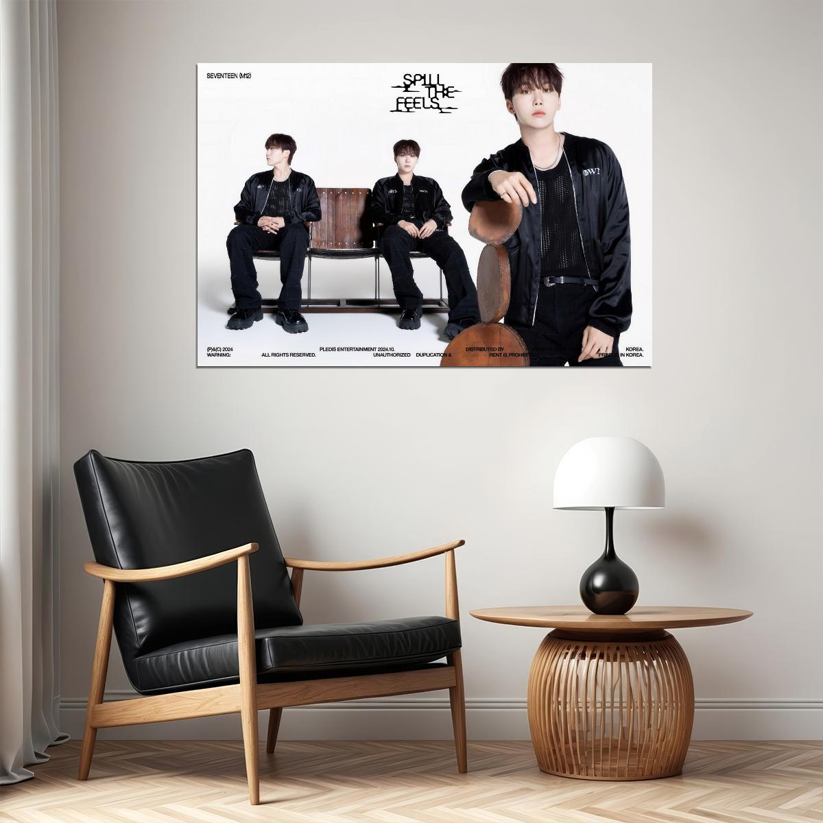 SEVENTEEN Seungkwan SPILL THE FEELS Album Concept Photo Music Poster KPop Aesthetic Kpop Male Boys Group Boy Band - xonomax