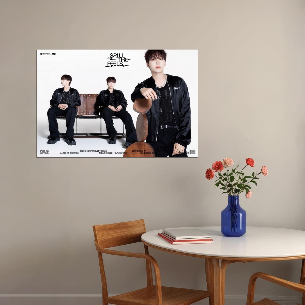 SEVENTEEN Seungkwan SPILL THE FEELS Album Concept Photo Music Poster KPop Aesthetic Kpop Male Boys Group Boy Band - xonomax
